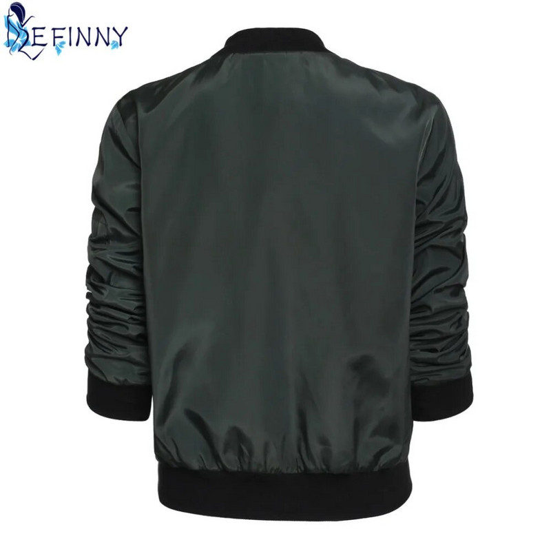 Mados rudens žiemos vėjui atsparūs moteriški paltai Moteriški ploni striukė Bomber paltai ilgomis rankovėmis Laisvalaikio apykaklė, moteriški viršutiniai drabužiai