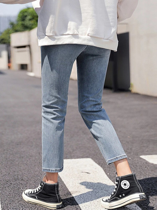 „Hyuna Style“ džinsai, moteriški 2023 m. ruduo, nauji aukšto juosmens, tiesūs vamzdeliai, ploni ridikėliai „Daddy“ kelnės „Pantalon Vintage Mujer“ džinsai, moteriški