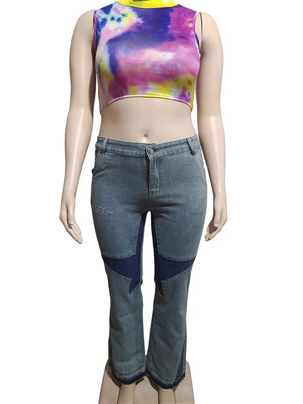 y2k Ρούχα Streetwear Τζιν παντελόνια συνονθύλευμα Γυναικεία 2023 Casual ψηλόμεσο σχέδιο Casual τζιν τσέπες Μπλε παντελόνι μόδας