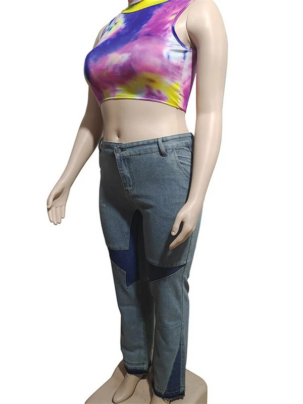 y2k Ρούχα Streetwear Τζιν παντελόνια συνονθύλευμα Γυναικεία 2023 Casual ψηλόμεσο σχέδιο Casual τζιν τσέπες Μπλε παντελόνι μόδας