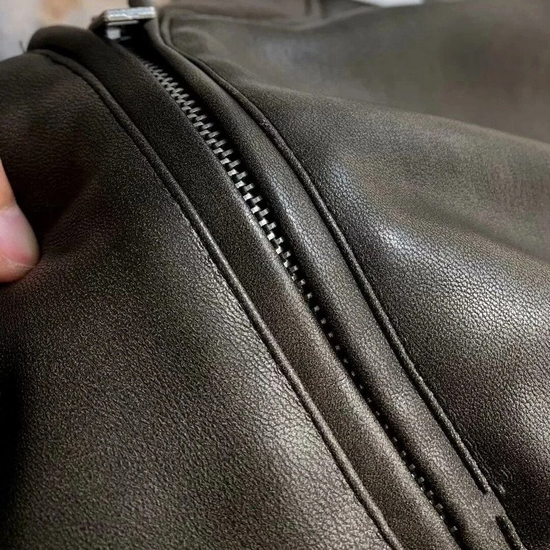 TRAF ZR Naine Kunstkarusnahast mantel Tõmblukuga Nahkjakid Perfecto Nahast Uus Ülerõivastes Lendur naine Y2K High Street pikkade varrukatega