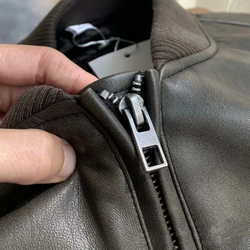 TRAF ZR Naine Kunstkarusnahast mantel Tõmblukuga Nahkjakid Perfecto Nahast Uus Ülerõivastes Lendur naine Y2K High Street pikkade varrukatega