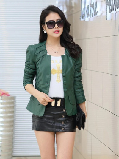 Uus sügisene nahkjakk naiste õhuke Patchwork Plus Size 4xl punane nahkmantel, naiste punk motomoto bikeri jope Casaco Feminino