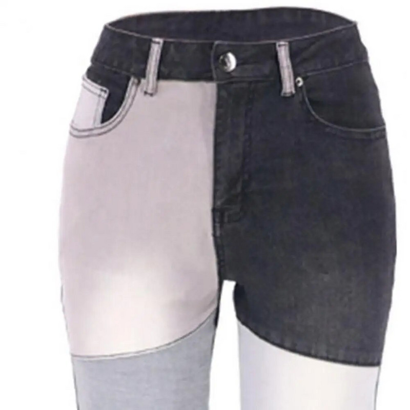 Moterų sujungimas Džinsai Ploni priežastinis aptemptas aukštu juosmeniu džinsinės kelnės Y2K drabužiai Moteriški vintažiniai kratiniai siauros kelnės Gatvės apranga