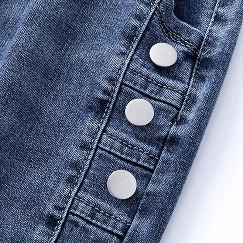 Elastične uske ženske traperice visokog struka, proljetne, uzročne, šik, rastezljive Vaqueros, korejske uske, elegantne traper hlače s olovkom Novo 2023.