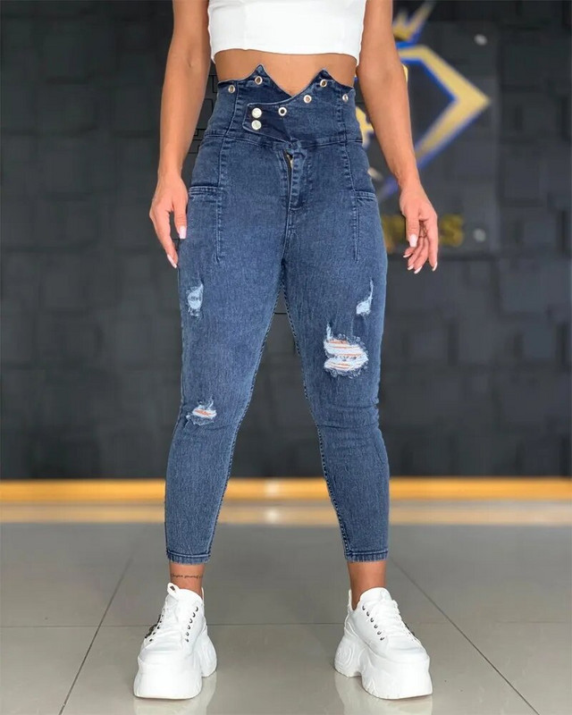 2023 m. rudens kelnės Retro aukšto juosmens džinsai Moteriški džinsai viso ilgio laisvalaikio džinsai siauros džinsinės kelnės Vaqueros Mujer