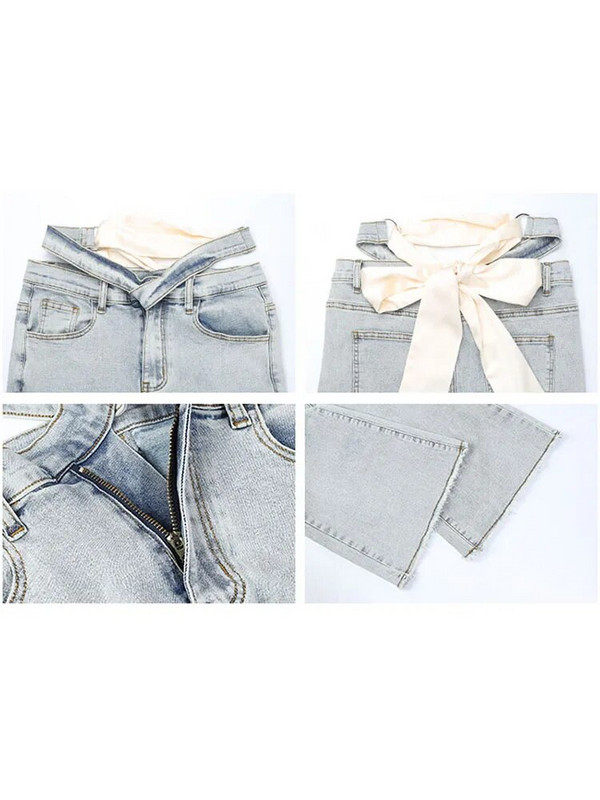 Y2k mėlynos spalvos džinsai E mergaičių stiliaus seksualios tuščiavidurės, elastingos kelnės, 2022 m. Naujos moteriškos kelnės aukštu juosmeniu Harajuku iki grindų