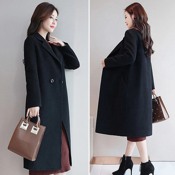 Χειμερινό Παλτό Αντιρυτιδικό Χειμερινό Πανωφόρι Χαλαρό Κορεάτικο Στιλ Χειμερινό Πανωφόρι Μοντέρνο Γυναικείο παλτό μεσαίου μήκους για αγορές