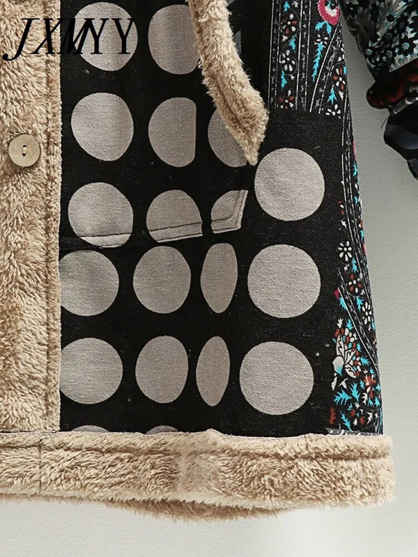 2023. aasta talvine vintage naiste mantel, soe prindiga paks fliisist kapuutsiga pikk jakk taskuga Naiste välirõivaste avar mantel naistele