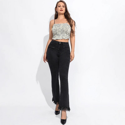 Vintage Tutt Denim Teksad Tänavarõivad Kõrge vöökohaga heledad teksad Naiste Korea Mood Fit õhukesed nööbid püksid vabaaja kitsad püksid