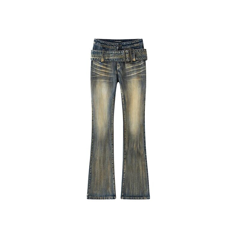 Μπλε γυναικεία τζιν Αμερικανική ψηλόμεση μόδα Hip hop Vintage Streetwear Y2K Chic φαρδύ τζιν Γυναικείο παντελόνι φαρδύ τζιν παντελόνι