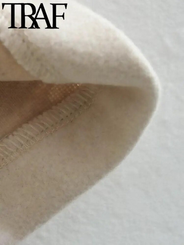 TRAF 2023 kaamelivärvi sügisene naiste mantel pikkade varrukatega avara jope Vintage Trench-mantel Naiste välisriided, soe Y2K vana raha stiil