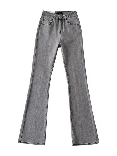 MiuKoMiYa Streetwear Flared Teksad Naiste kõrge vöökohaga teksapüksid naistele 2023 INS täispikad õhukesed teksad naistele vabaaja