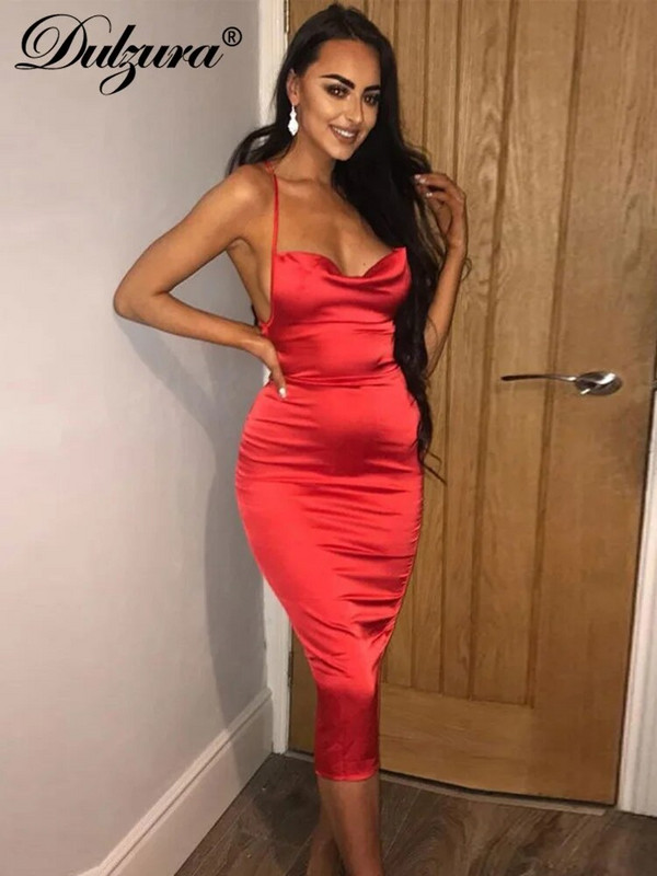 „Dulzura“ neoniniai atlasiniai nėriniai, 2023 m. vasarinė, moteriška, ilga midi suknelė, be rankovių, elegantiški vakarėlių komplektai Seksualūs klubo drabužiai