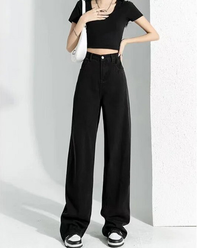 WCFCX STUDIO Kvaliteetsed Ameerika vanaaegsed riided, toores servas disain, laialivalguvad teksad naistele, 2023. aasta teksapüksid.