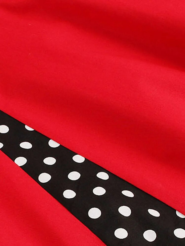 S-5XL Moteriškas chalatas Retro vintažinė suknelė 50-ųjų 60-ųjų Rockabilly Dot Swing Pin Up Vasarinės vakarėlio suknelės Elegantiškos tunika Vestidos Kasdienis