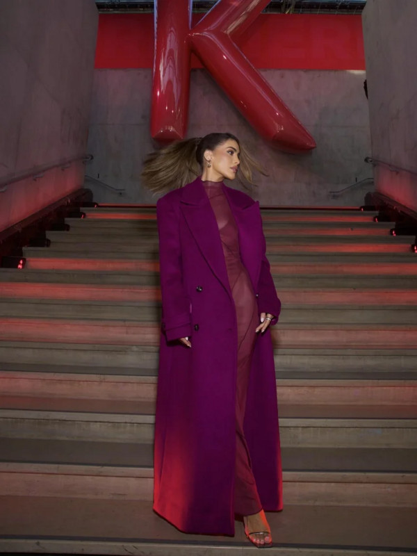 Madingas vilnonis ilgas paltas moteriškas laisvas laisvas laisvalaikis storas šiltas elegantiškas moteriškas paltas nuo vėjo 2023 m. žiemos moteriški gatvės drabužiai