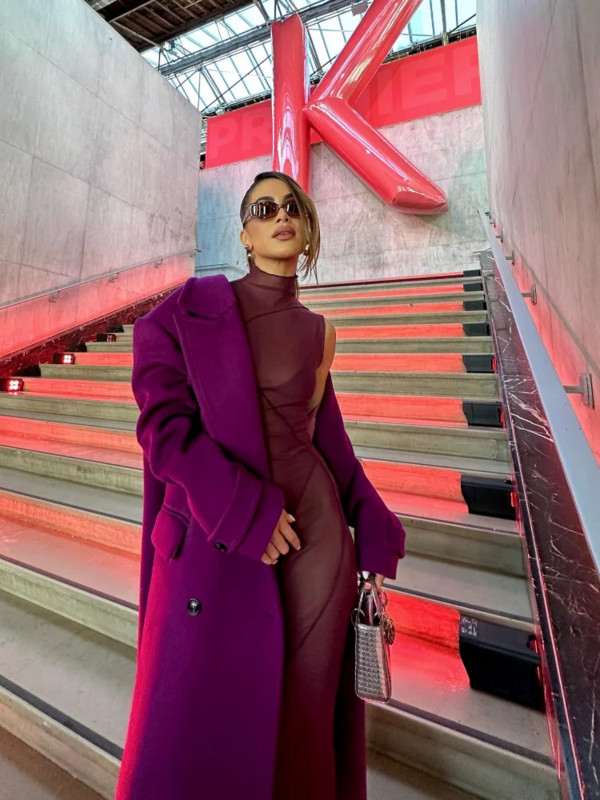 Madingas vilnonis ilgas paltas moteriškas laisvas laisvas laisvalaikis storas šiltas elegantiškas moteriškas paltas nuo vėjo 2023 m. žiemos moteriški gatvės drabužiai