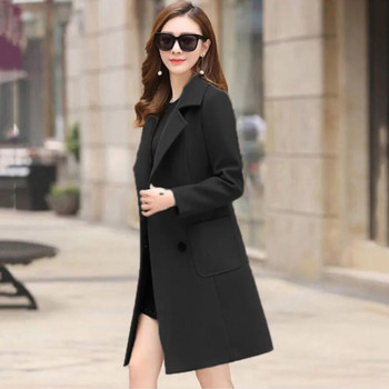 2023 Νέα κομψή γυναικεία χειμερινή κορεατική έκδοση Plus Size Λεπτά μάλλινα παλτό Γυναικεία μόδα ιδιοσυγκρασία μάλλινο παλτό