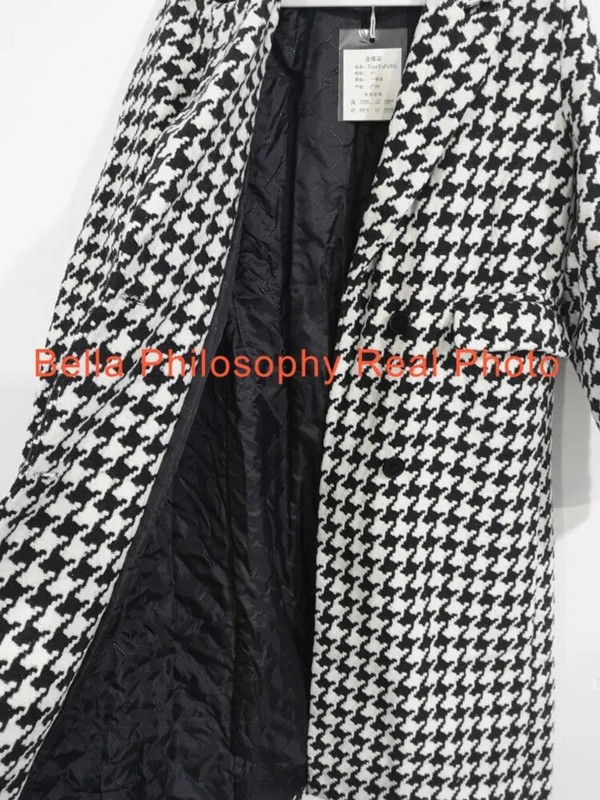 Naiste villane jakk Talvine Uus Korea mood topelt rinnaga hagijahammas pikk mantel Paks soe villane mantel ropa mujer