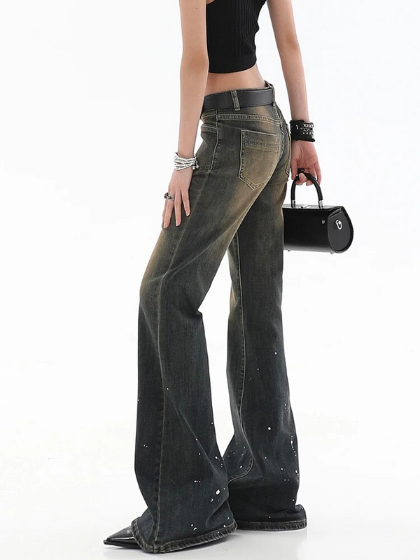 Ženske široke široke traperice visokog struka Ženske traper hlače Harajuku 90-ih Vintage plave jeans ravne hlače Y2k Streetwear Odjeća