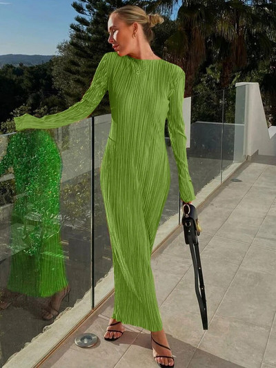 Hugcitar naiste elegantne soonikuga, massiivne kaelus, pikkade varrukatega ballikleit 2022. aasta sügisene seksikas Bodyconi õhtuse sünnipäevapeo Y2K rüü