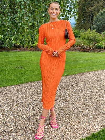 Hugcitar naiste elegantne soonikuga, massiivne kaelus, pikkade varrukatega ballikleit 2022. aasta sügisene seksikas Bodyconi õhtuse sünnipäevapeo Y2K rüü