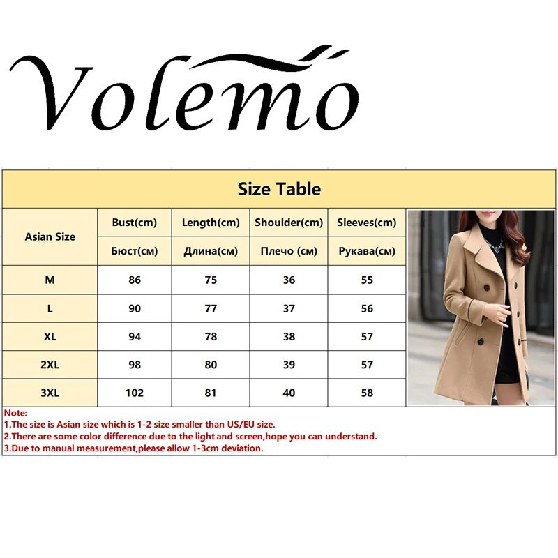 Suures suuruses naiste sügistalvejope, kaherealine ühevärviline mantel Korea õhuke naiste villane naiste jope