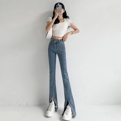 ZOENOVA Flare Jeans Naiste madala vöökohaga püksid Vintage Esteetilised Denim Püksid Tänavarõivad Mom Casual Korea Fashion Cyber Y2k Jean