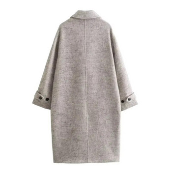 2024 Νέα γυναικεία παλτό μονόστηθος γυναικείο παλτό με μακρυμάνικο μακρυμάνικο παλτό κομψότητα Γυναικεία ρούχα