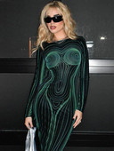 WeiYao svītraina apdruka bez aizmugures garām piedurknēm Maxi Bodycon kleita 2023. gada pavasara rudens sievietēm Sexy O kakla izdilis garas kleitas kluba ballīte