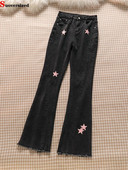 Y2k Big Size 5xl Kõrge vöökohaga Flare Teksad Star Appliques Baggy Denim Püksid Vabaaja kevadsuvi Vaqueros tänavarõivad Uued Pantalones