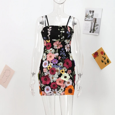 Lilletikandid Elegantne luksuslik naiste minikleit, poolkõrge kraega pikkade varrukatega kleidid 2023. aasta kevadõhtupeol Lady Vestido