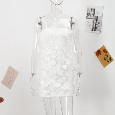 Lilletikandid Elegantne luksuslik naiste minikleit, poolkõrge kraega pikkade varrukatega kleidid 2023. aasta kevadõhtupeol Lady Vestido