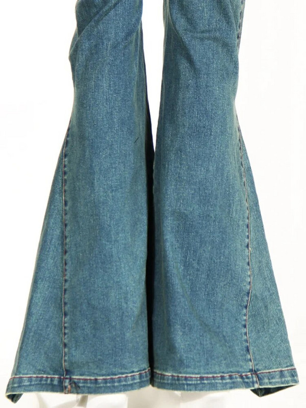 DEAT moteriškos džinsinės kelnės, plonos aukšto juosmens, tuščiavidurio, dvigubo užtrauktuko džinsai, 2023 m. rudens nauji gatvės drabužiai 17A8728