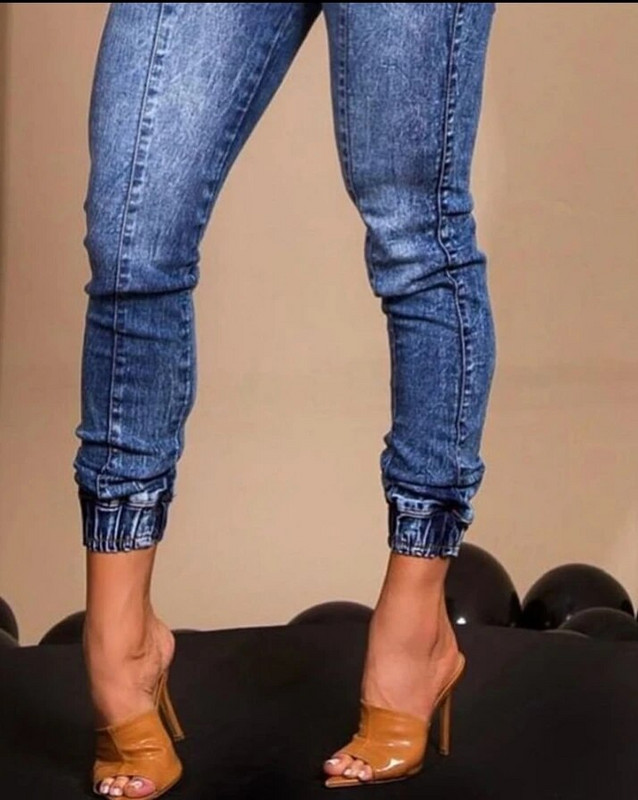 hlače ženska moda 2022 nova moda ležerna traperice s manžetama visokog struka ženske donje hlače nove hlače visokog struka elegantne