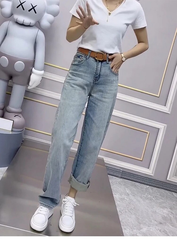 Y2k suur sirge jalaga teksapükste kitsas versioon naiste suvine õhuke mudel 2023 uus paks Mm õhuke mopimine laiad püksid.