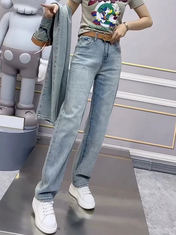 Y2k suur sirge jalaga teksapükste kitsas versioon naiste suvine õhuke mudel 2023 uus paks Mm õhuke mopimine laiad püksid.