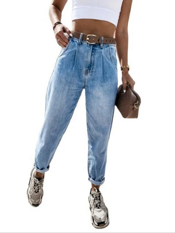 Jean Woman Mom Jeans Παντελόνι Boyfriend Jeans για γυναίκες με ψηλόμεσο παντελόνι ελεύθερου χρόνου Γυναικείο τζιν τζιν