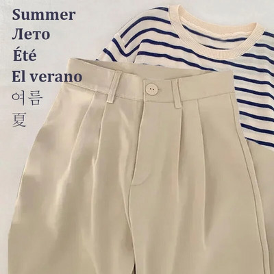 Yitimoky őszi téli öltöny nadrág női alkalmi magas derekú koreai divat irodai női elegáns fekete egyenes tavaszi öltöny nadrág