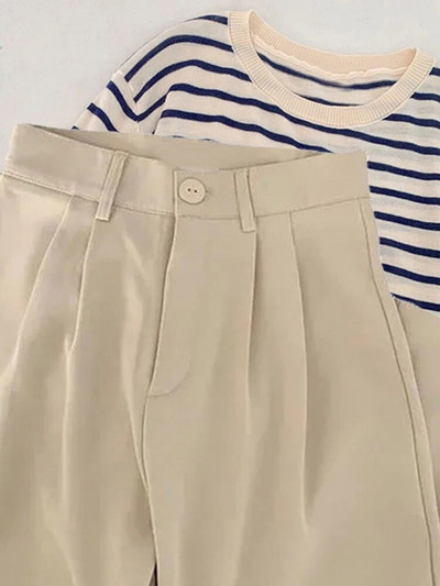 JMPRS kõrge vöökohaga naiste ülikonnapüksid, langevad sirged kontori naised, Korea moepüksid, vabaaja nööbiga naiste mustad püksid, uued