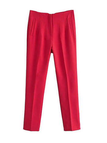 2023 Κλασικό γυναικείο μολύβι παντελόνι Spring Basic Μασίφ ψηλόμεσο ίσιο παντελόνι Γυναικείο Casual λεπτό παντελόνι Pantalones