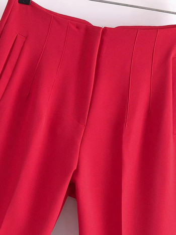 2023 Κλασικό γυναικείο μολύβι παντελόνι Spring Basic Μασίφ ψηλόμεσο ίσιο παντελόνι Γυναικείο Casual λεπτό παντελόνι Pantalones