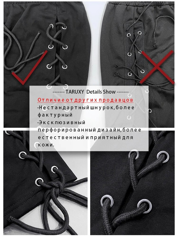 TARUXY silmkoelised lõhikuga õõnsad dressipüksid naiste tugeva lipsuga kõrge vöökohaga lahtised suvepüksid naistele vabaaja tänavarõivad püksid, naine