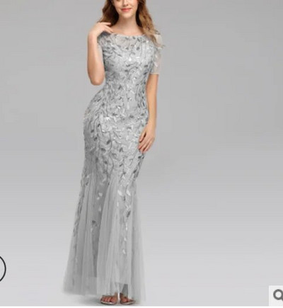 2022. aasta uus suurus, elegantne Saudi Araabia Ever Pretty Merineitsi litritega pitsaplikatsioonidega Merineitsi pikk peokleit