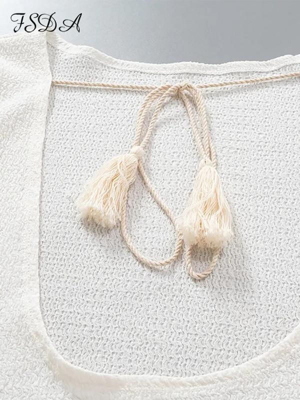 FSDA 2022 suvine sügisene seljata kleit Bodycon seksikas pikkade varrukatega valge naiste kleidid Beach Party Club 2022 vabaaja kleit