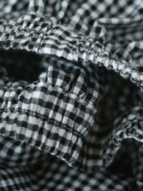 Elegantna ženska haljina Karirane hlače Tanke pamučne lanene hlače širokih nogavica Žensko ljeto 2023. Vrećaste jogger hlače Trenirke s visokim strukom