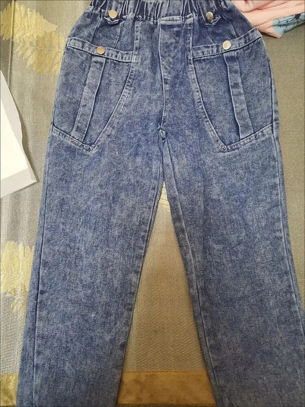 Ljetne duge gležnjeve, elastične harem traperice visokog struka, široke široke traper hlače od 85 kg, plave Vaqueros ležerne ženske hlače s gumbima