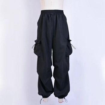Y2k Γυναικεία Streetwear Φαρδύ παντελόνι Cargo Casual φαρδύ παντελόνι ίσιο με μεγάλες τσέπες Παντελόνι για τζόκινγκ Vintage γυναικείο παντελόνι