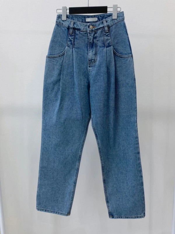 Naujos moteriškos vintažinės haremo džinsinės kelnės pavasario vasara laisvos aukšto juosmens mėlynos gatvės drabužiai džinsai kelnės apatinės